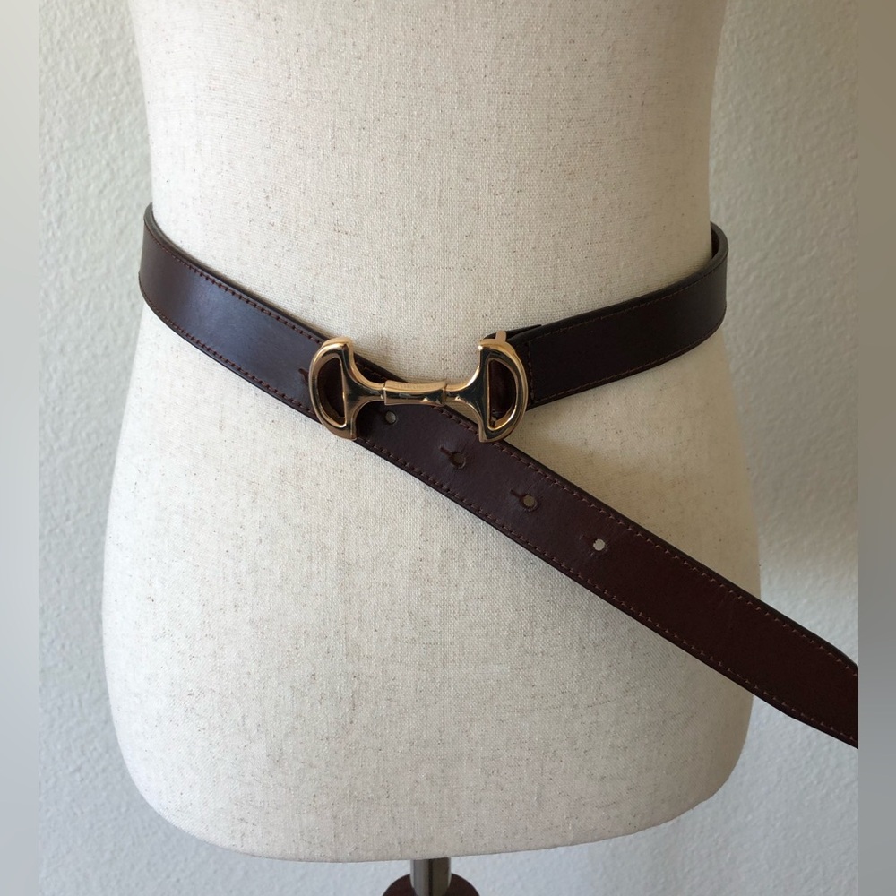 H&M - NWOT LEATHER BELT + BROWN/WOMEN’S SIZE XXS